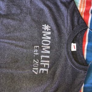 Custom mom life glitter tshirt